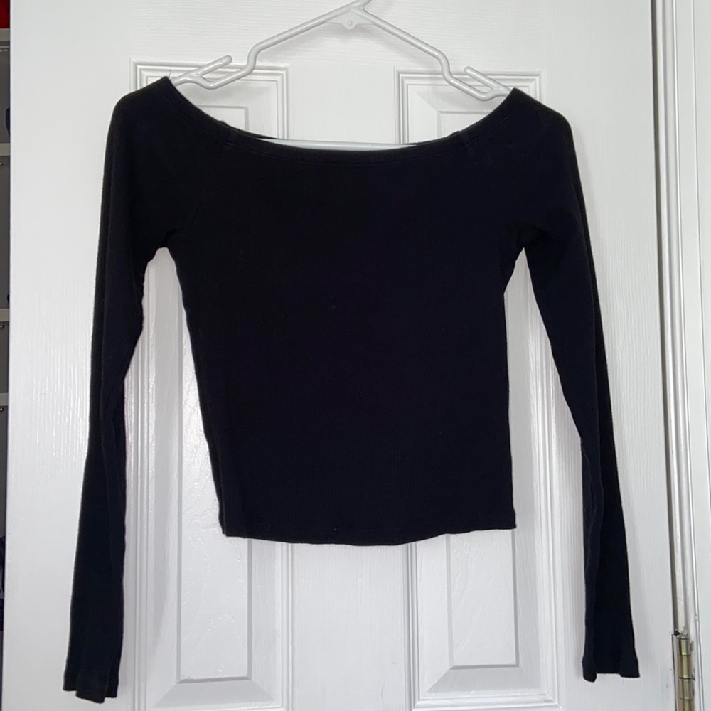 Black Off the Shoulder Top